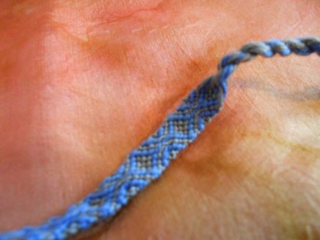 Armband | Freundschaftsarmband blau-grau 