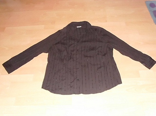 Bluse von Canda, langarm, schwarz, Gr. 50/52