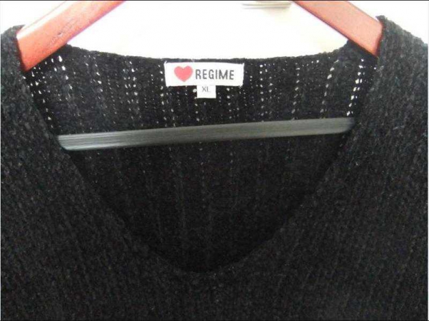  Schwarzer XL Kuschel Pulli Pullover Oversize Gothic