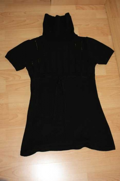 Strickkleid, Pullover kurzarm, Rollkragen, Laura Scott, Gr. 32/34