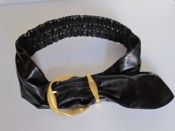 80er Original Gürtel Madonna Schwarz stretch vintage