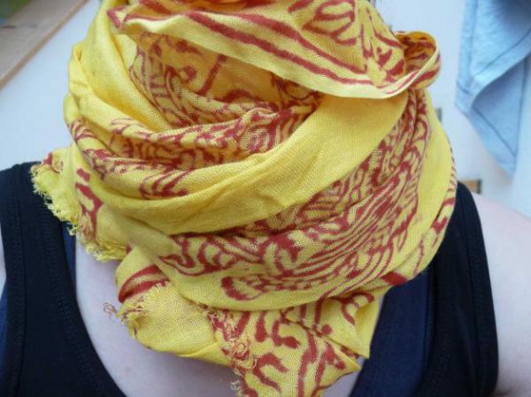  Schal Tuch ethno indisch Muster goa hippie 