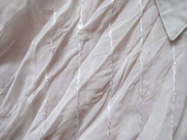 Bluse, Gr. M, weiß, mit Pailletten