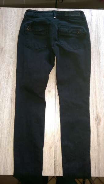schwarze Only-Jeans, Skinny low Jolina