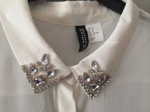 H&M Bluse mit Bubikragen