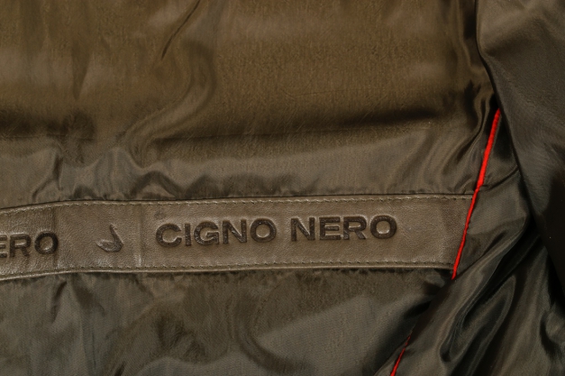 Cigno Nero Lederjacke Khaki Grün Bikerjacke Gr.38 NEUwertig!