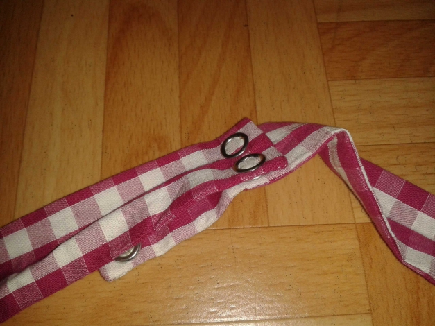 Neckholder Kleid, pink/weiß karriert, Größe 36