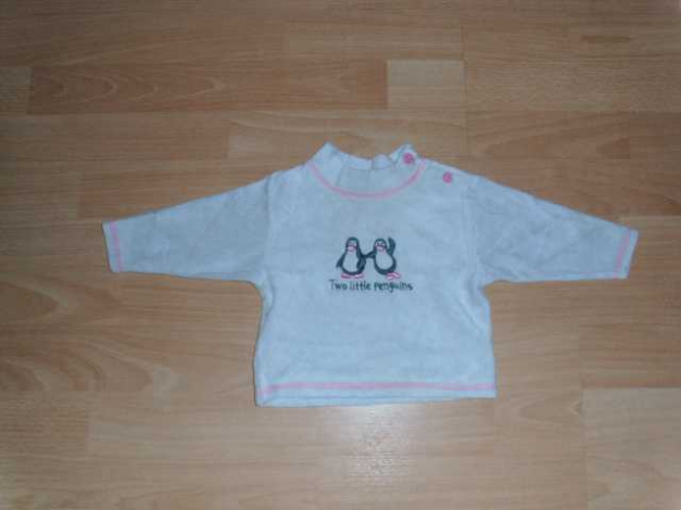 Nickipullover, hellgrau mit Motiven, Gr. 74