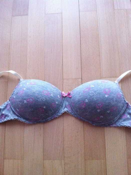 sexy rosa/weiß/grauer BH