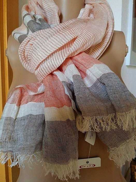 Wunderschöne XXL Schal aus Viskose / Leinen NEU