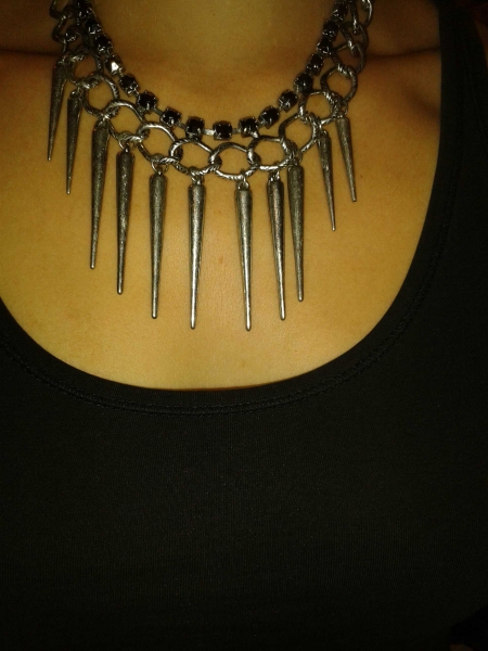 Statement Kette silberfarben rockig NEU!