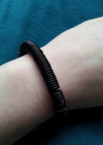 Gliederarmband schwarz