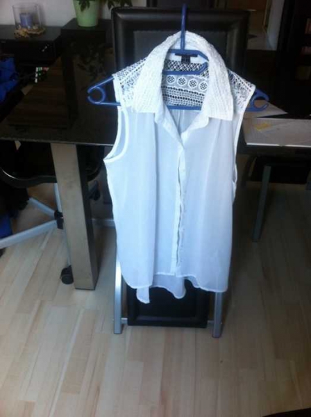 weißes Top transparent