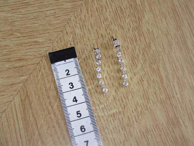 Ohrringe weiße Glitzersteine