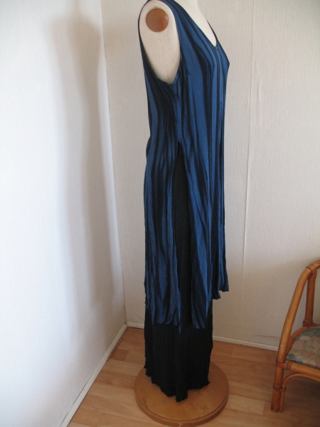 Lagen Kleid schwarz Blau 