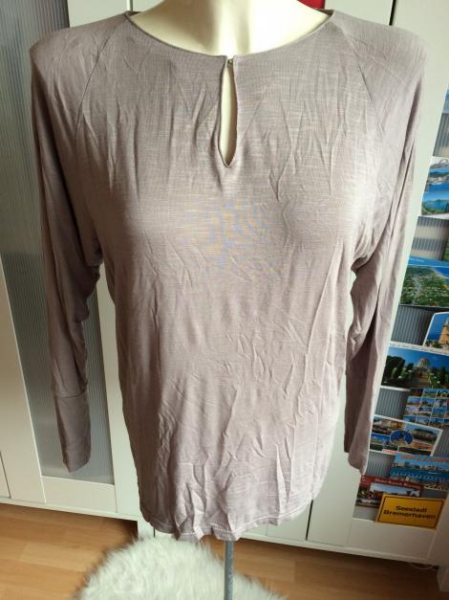 Zero langarm Shirt braun grau 