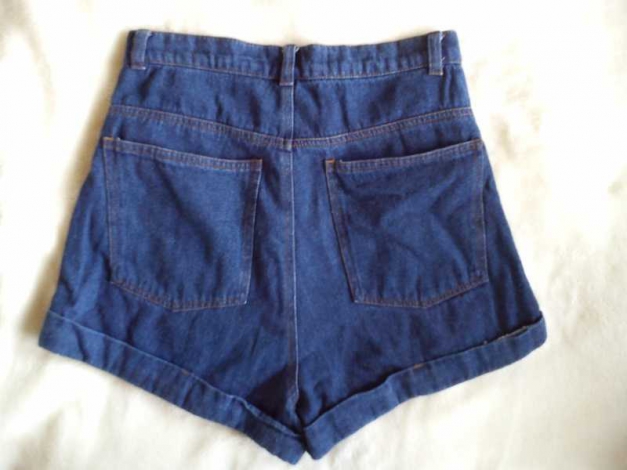 Romwe High Waist-Shorts aus Denim