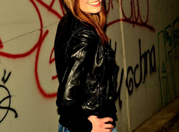 Sexy Lederjacke in schwarz