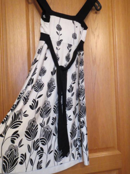 Kleid mit Jäckchen, Gr.XS/S, schwarz-weiß #Amisu