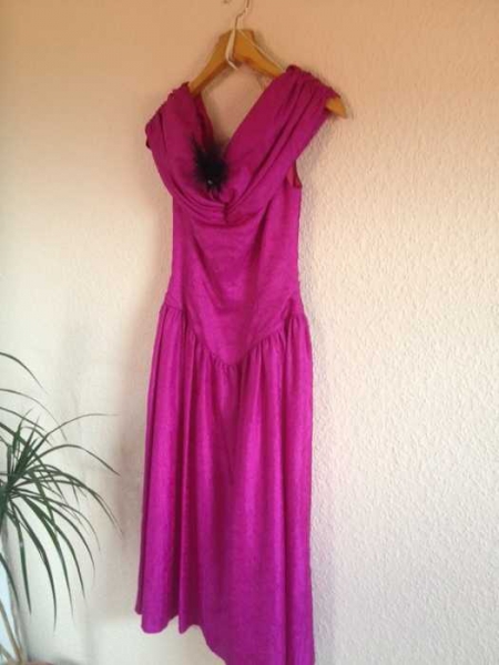 pinkes vintage ballkleid