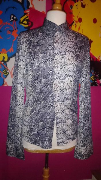 Herrenhemd Echse Schlange