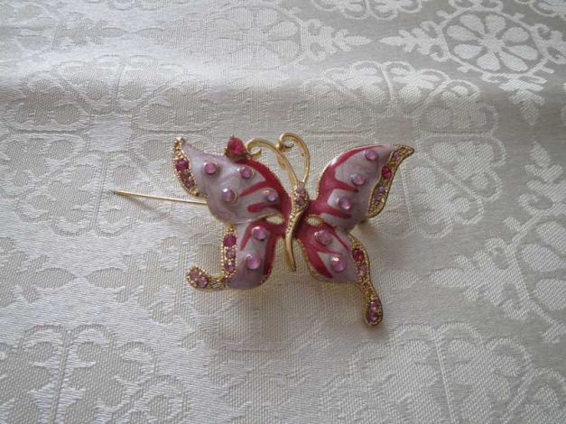 Brosche, Schmetterling, bunt, neu
