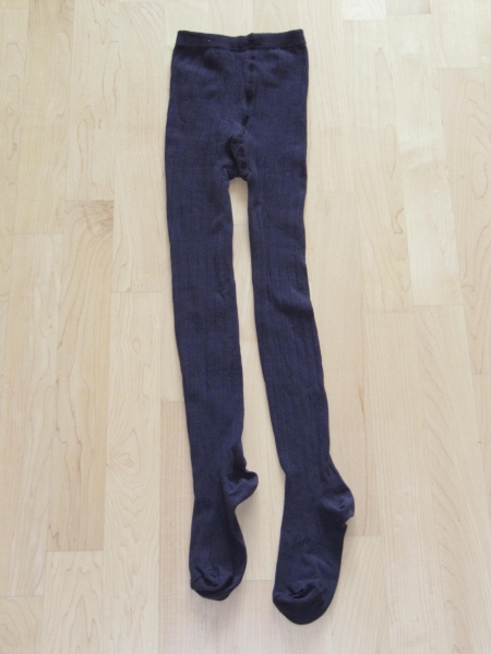 LILA STRUMPFHOSE BLICKDICHT PURPLE AUBERGINE RIPP MUSTER HERBST