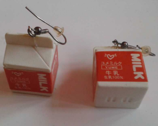 Milchkartons Ohrringe