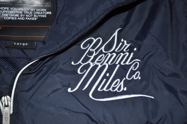 BLAUE JACKE NEU VON SIR BENNI MILES WINDBREAKER WASSERFEST ATMUNGSAKTIV