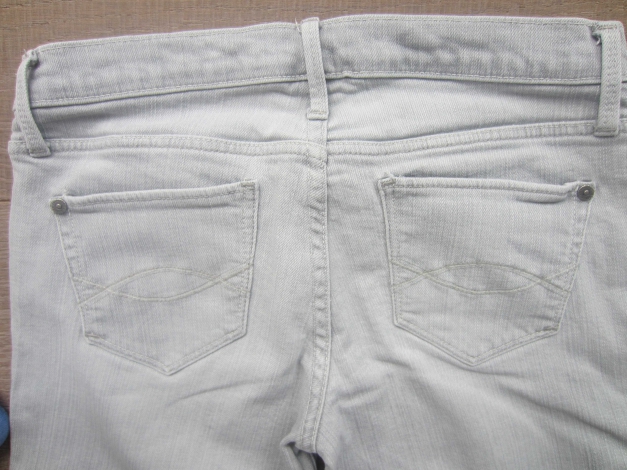 Abercrombie & Fitch Jeans hellgrau - Gr. 0