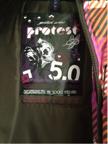 Protest Skijacke pink/orange/weiß