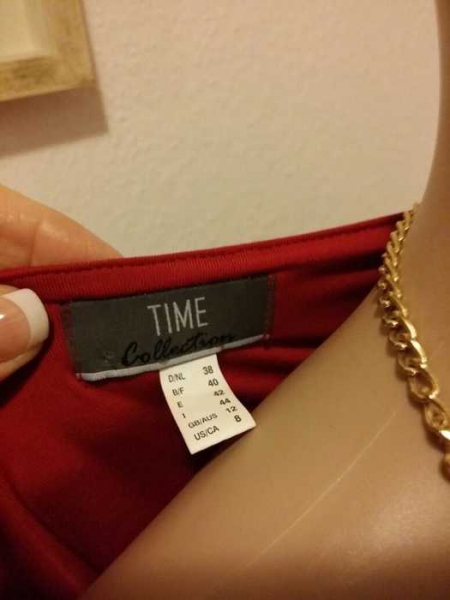 Super schlichte T-shirt in Weinrot  von TIME Collection Neu