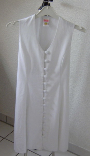 Sommerkleid Gr. 38-40, knielang in weiß