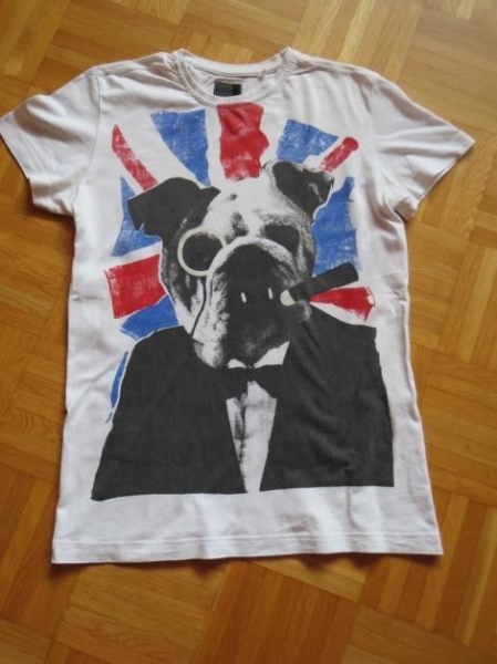 T-Shirt,Kurzarm,weiß-bunt,Gr.XS