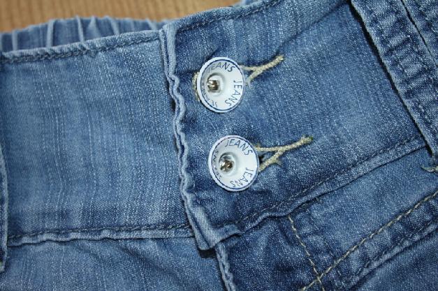 3/4 Jeans im Harmenshosen-Stil