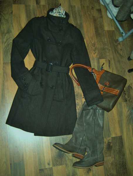 Mantel dunkelbraun Trench / Pimkie 