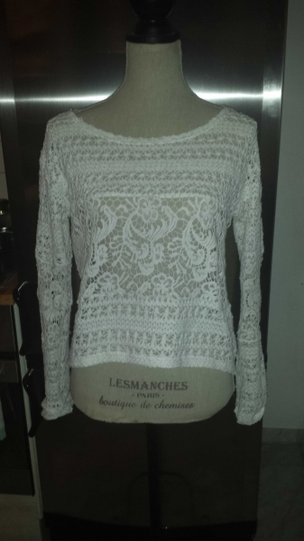 Wunderschönes Spitzenshirt  Gr. M 