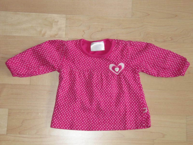 Tunika Shirt mit Herzchen pink Pulli