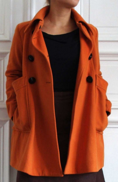 60s 70s Retro Wintermantel