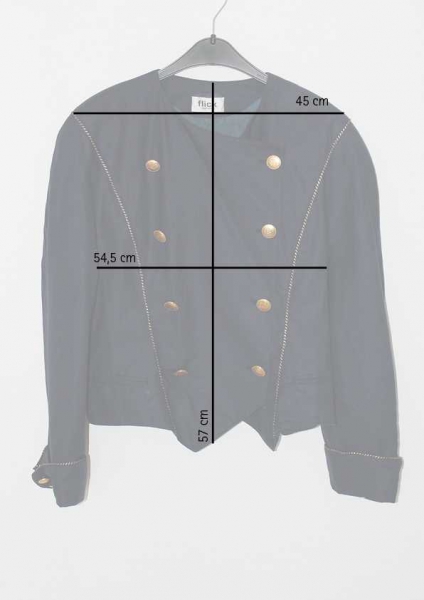 -- Marinejacke --Jacke in Blau Gold-Knöpfen Marine