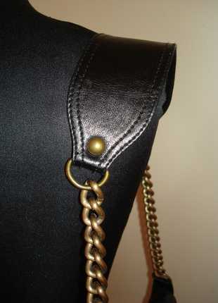 Tasche, schwarz, gesteppt, C&A, Retro