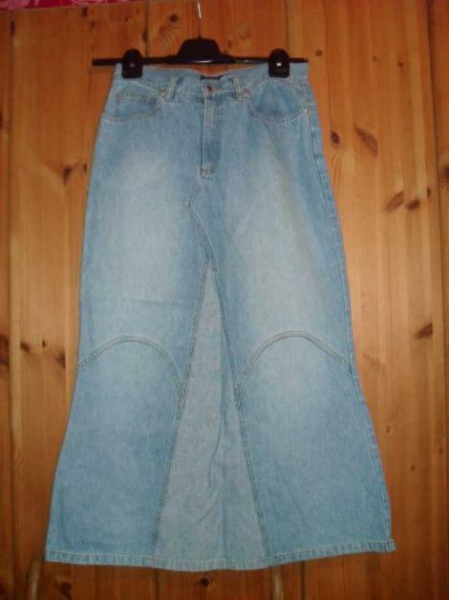 langer Jeansrock