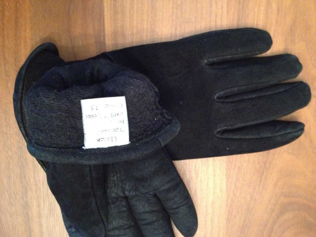 Lederhandschuhe, schwarz