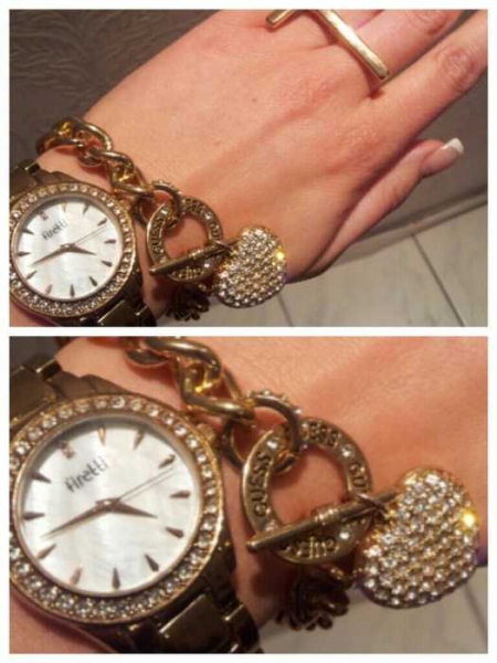 firetti Uhr gold Steinchen