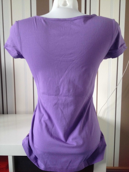 EDC by Esprit Basic T-Shirt Lila Gr L