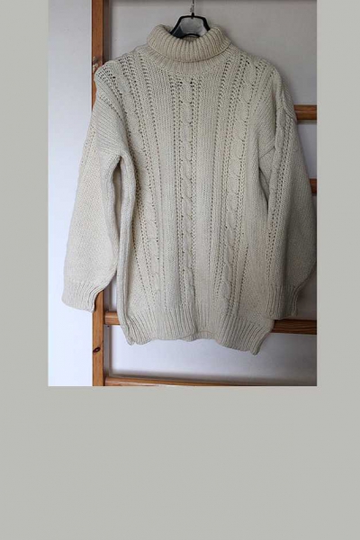 Pullover handgestrickt, Wolle