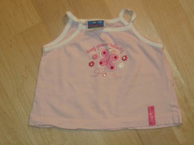 Spaghettiträger Top mit Pailletten Gr.74 Schmetterling