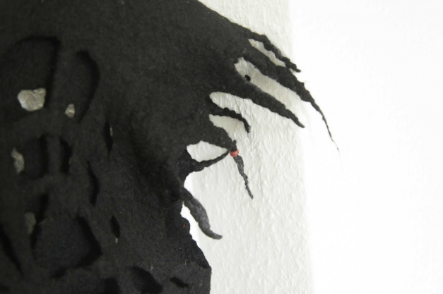 UNIKAT! handgefilztes Spinnenetz Oberteil