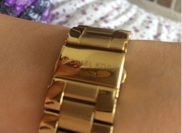 michael kors mk 5959 layton gold blogger 