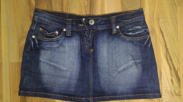 Dunkelblauer Jeans minirock
